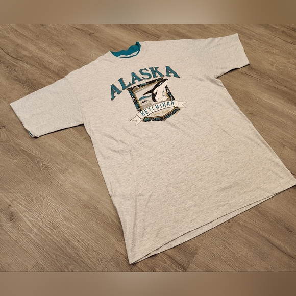 Vintage Signal Sports Ketchikan Alaska T Shirt Mens Size XL VTG 90s Doc Drizzle - Picture 2 of 9
